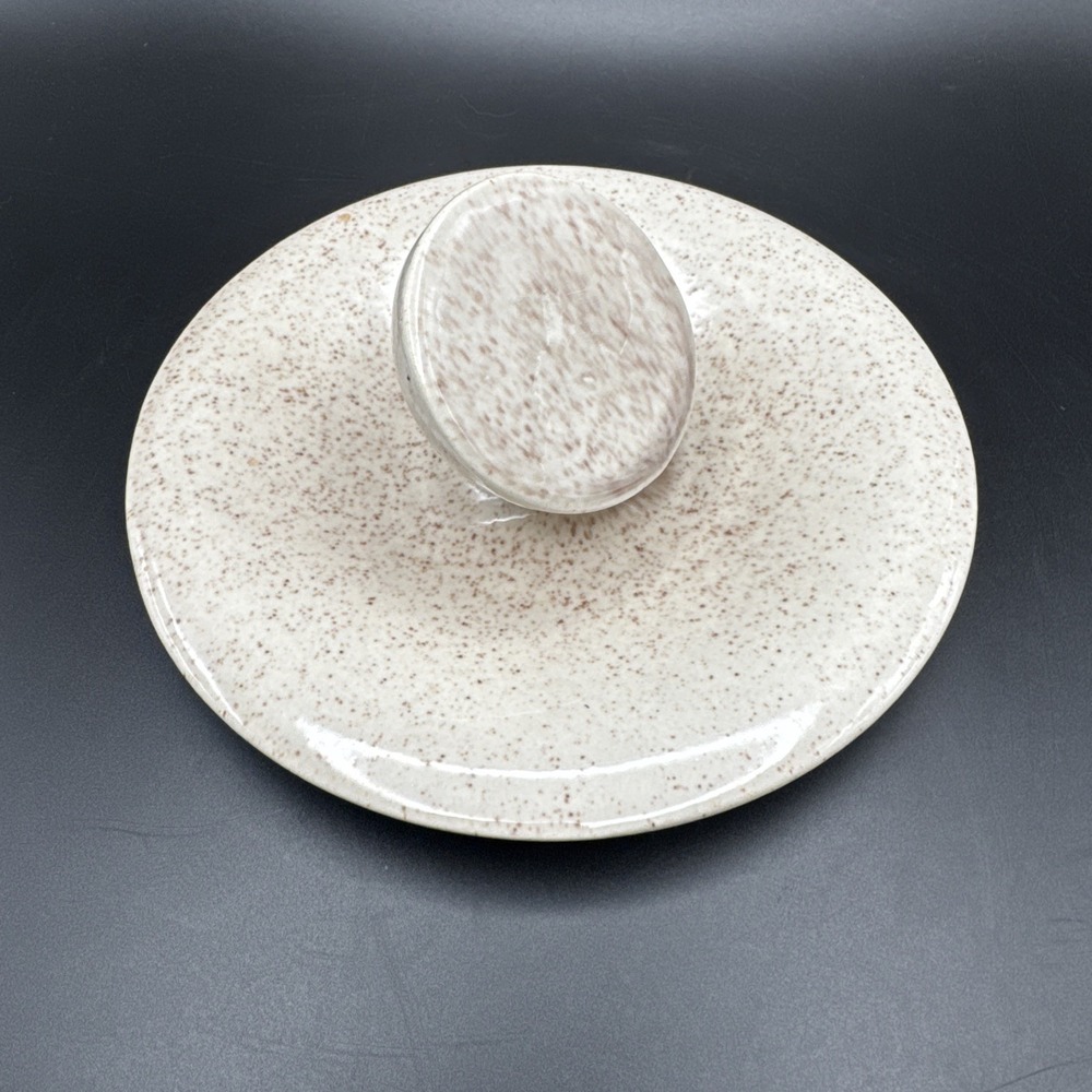 Red Wing Pottery Bob White Covered Casserole LID ONLY Replacement 6" Brown Speck